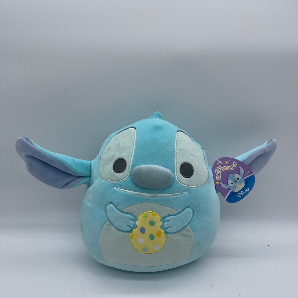 NWT Disney Squishmallows Stitch‎ SQDI00121 Kids 8 Inch Blue Easter Egg Plush Toy